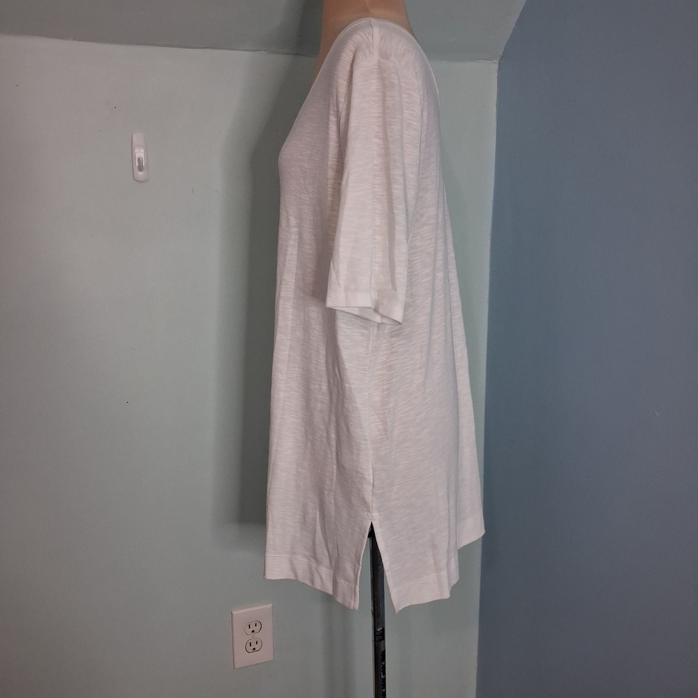 J. Jill White Pima Double-V Tunic Top 100% Pima Cotton Slub Knit Large
2⁰poll - Picture 2 of 14